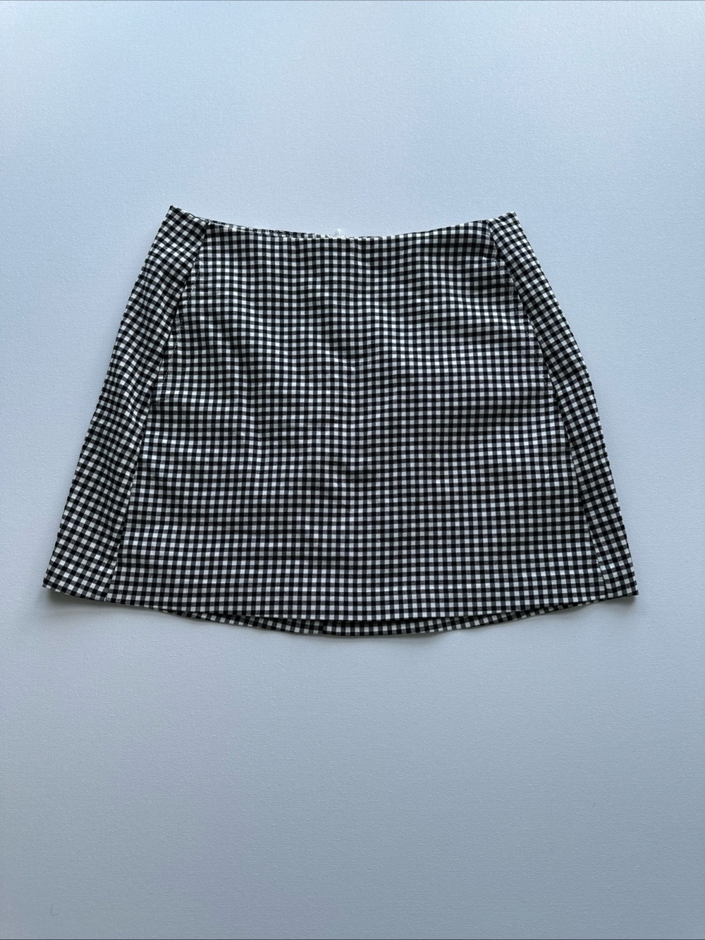 Urban Outfitters Black and White Gingham Mini Skirt